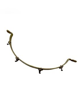 Vintage Antique Brass Half Circle Wall Mounted Pot Rack